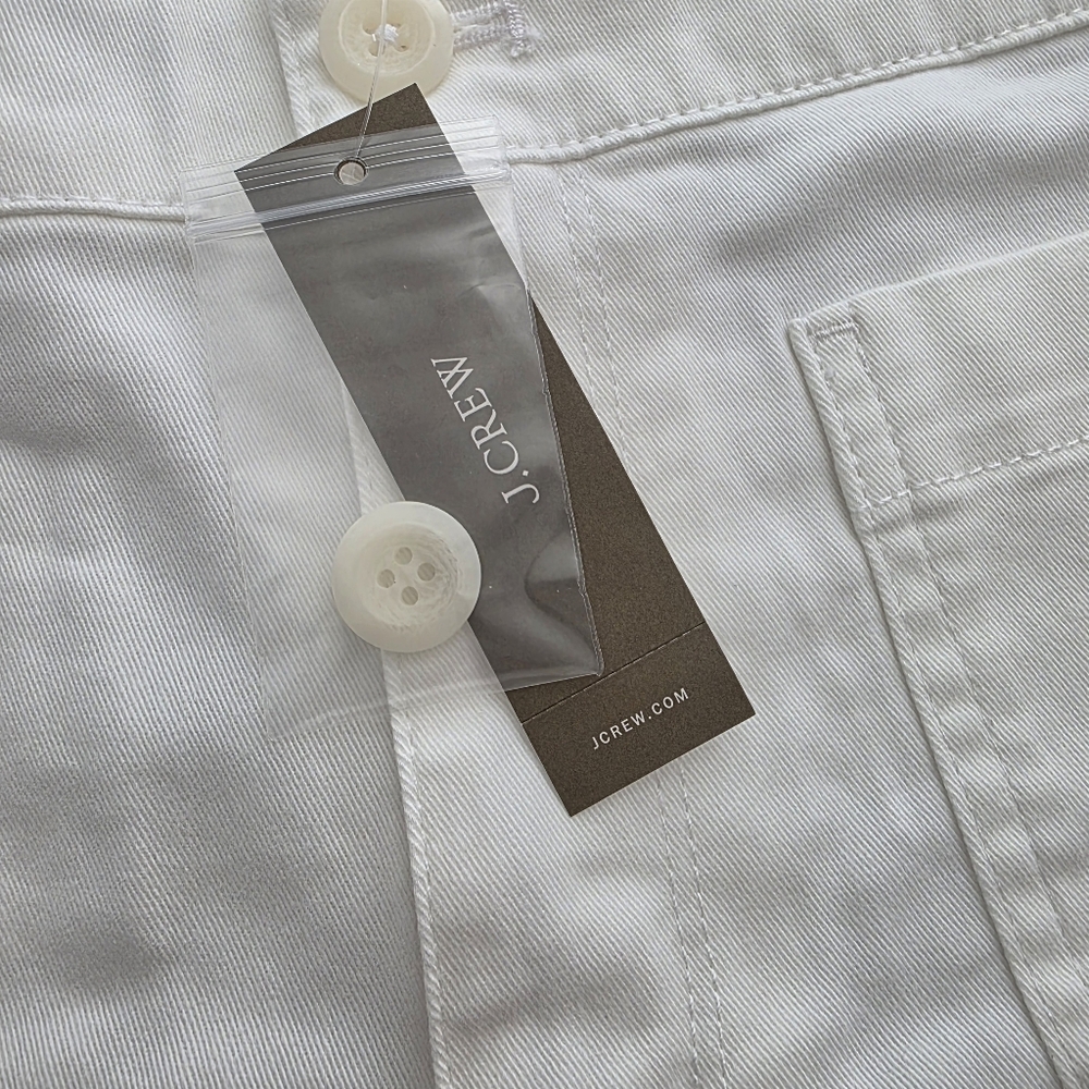 J.Crew New patch-pocket chino short in White 10 NWT - Picture 6 of 10